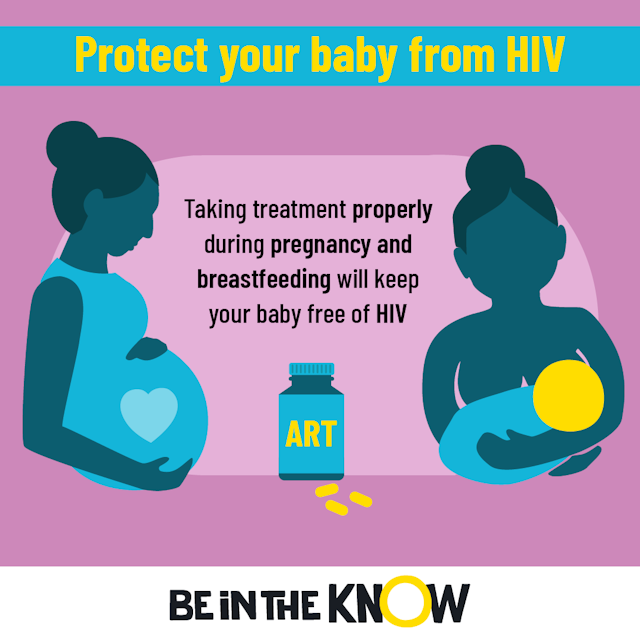 Picture of protect your baby from HIV infographic