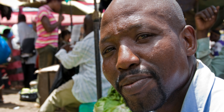 A Ugandan man smiling
